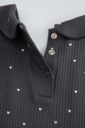 COCCODRILLO suknelė trumpomis rankovėmis, pilka, WC6129201HGK-020-104, 104 cm 