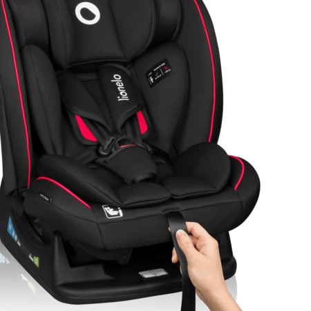 LIONELO automobilinė kėdutė AART I-SIZE, Black carbon red,  40-150 cm., LO-AART I-SIZE 