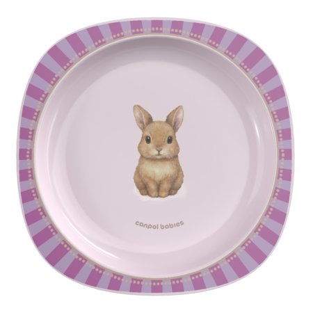 CANPOL BABIES lėkštė su pritvirtinimu, 23 cm, Woodland Pink, 32/403_PIN 