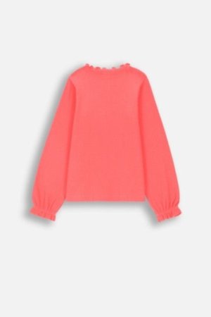 COCCODRILLO marškinėliai HEARTS GIRL KIDS, rožiniai, ZC4143901HGK-007-122, 122 cm 