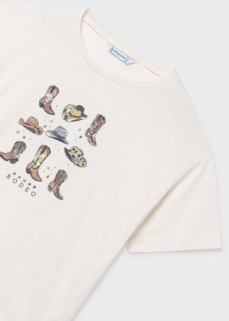 MAYORAL marškinėliai trumpomis rankovėmis, bone, 6.005-89, 140 cm 