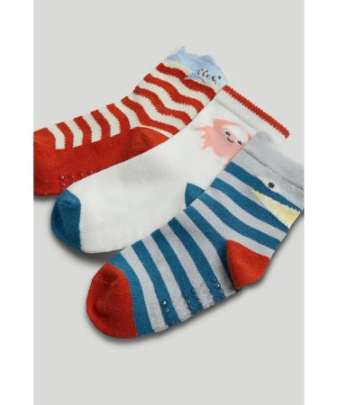 MOTHERCARE kojinės neslystančiais padais, 3 vnt., AY15301, 4-7 metai 