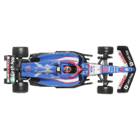 HOT WHEELS Premium lenktyninis VCARB 2024 Yuki Tsunoda automodeliukas, JBM14 