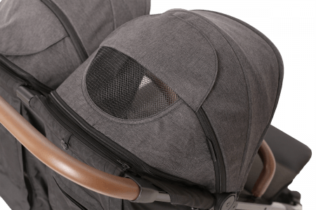 X-LANDER vežimėlis X-DOUBLE, double black, T-WDZ01-00845 T-WDZ01-00845