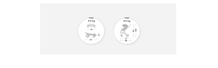 MUUVO sportinis vežimėlis GO, MGO-W-STEEL 