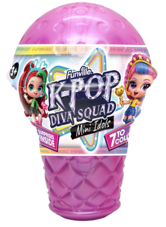K-POP DIVA SQUAD mini lėlytė Mini Idols, 5cm, asort., 31167 