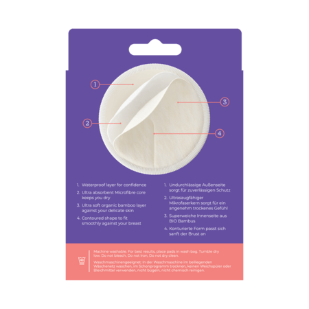 LANSINOH daugkartiniai įklotai į liemenėlę, 4 vnt, 20382 20382