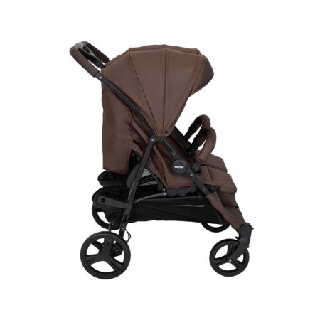 BABYTROLD sportinis vežimėlis dvyniams OS2, Chocolate, 13-82BRO 