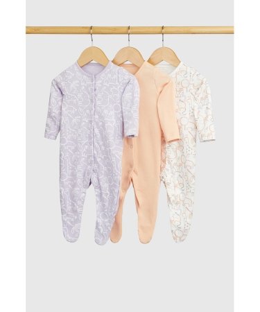 MOTHERCARE šliaužtinukas ilgomis rankovėmis, 3vnt., HD719 86 