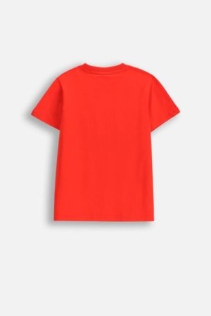COCCODRILLO marškinėliai trumpomis rankovėmis EVERYDAY BOY A, raudoni, WC5143202VBA-009-164, 164 cm 