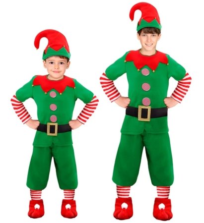WIDMANN kostiumas Santa's Litlle Helper Elf, dydis (104 cm / 2-3 metai), 88880 