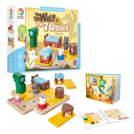 SMART GAMES stalo žaidimas Wolf & The 7 Goats, (LT, LV, EE), SMA#027 