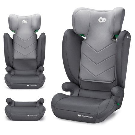 KINDERKRAFT automobilinė kėdutė I-SPARK 2 PLUS I-SIZE, 100-150 cm., Grey, KCISPA02GRYPL00 