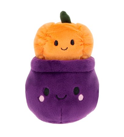 KEEL TOYS pliušinis gėlių vazonėlis Halloween, 12 cm, assort., EH4972 