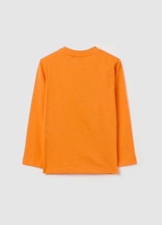 OVS marškinėliai ilgomis rankovėmis, oranžiniai, 140 cm, 002105657 