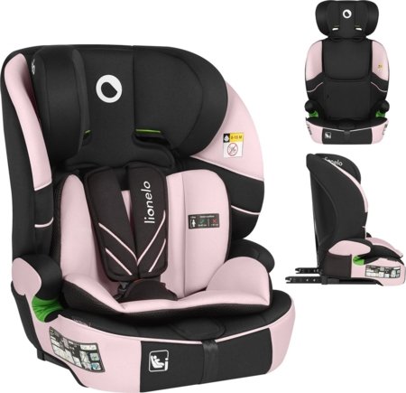 LIONELO automobilinė kėdutė LEVI FIX I-SIZE, Pink baby, 76-150 cm. 