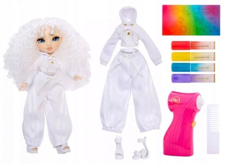 RAINBOW HIGH lėlė su spalvinamais plaukais ir drabužiais, asort., 543336 