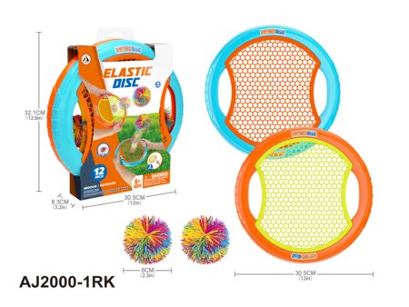 AO JIE elastingas disko taikinio žaidimas su 2 kamuoliukais, AJ2000-1RK 