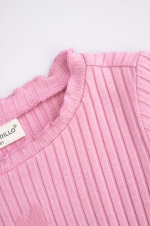 COCCODRILLO marškinėliai ilgomis rankovėmis MAXITROPIC GIRL KIDS, rožiniai, WC5143104MGK-007-122, 122 cm 