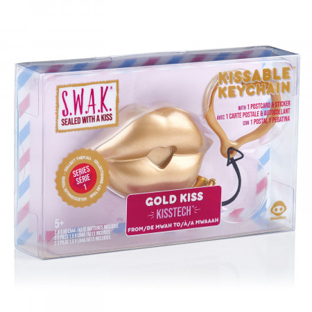 S.W.A.K. raktų pakabukas su garsu Matte Gold Kiss, 4114 4114