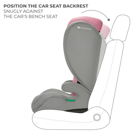 KINDERKRAFT automobilinė kėdutė I-SPARK 2 PLUS I-SIZE, 100-150 cm., Pink, KCISPA02PNKPL00 