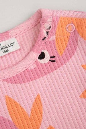 COCCODRILLO smėlinukas ilgomis rankovėmis, rožinis, dydis 