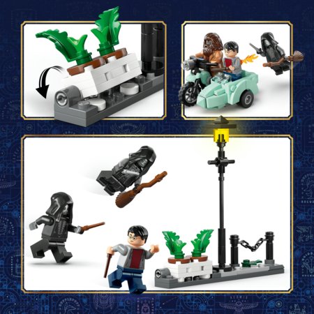 76459 LEGO® Harry Potter™ Hagrido ir Hario Poterio pabėgimas iš Ligustrų gatvės 