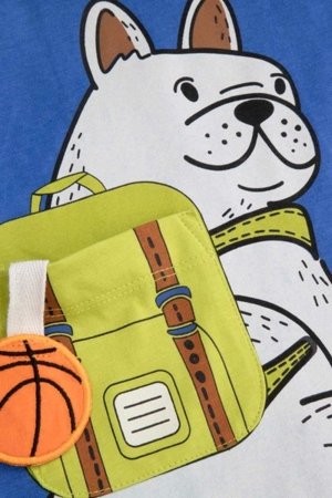 COCCODRILLO marškinėliai ACADEMY BOY KIDS, mėlyni, cm 