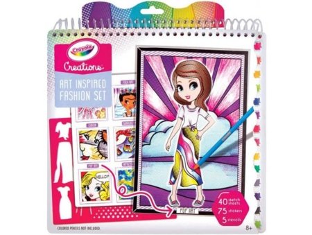 CRAYOLA spalvinimo rinkinys Art History Fashion Sketch Portfolio, 26200 