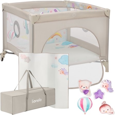 LIONELO maniežas MILLE PLUS, Grey/Beige 