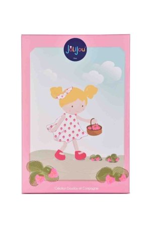 DOUDOU ET COMPAGNIE Pliušinė lėlė Braškė 28cm., JJ6064 