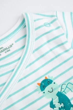 COCCODRILLO smėlinukas ilgomis rankovėmis DRAGONS BOY NEWBORN, spalvotas, WC5112601DBN-022-074, 74 cm 