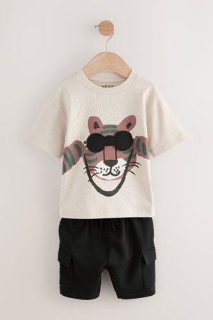 NEXT marškinėliai trumpomis rankovėmis ir šortai, E63602, 80-86 