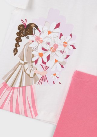 MAYORAL marškinėliai trumpomis rankovėmis ir tamprės, camellia, 3.724-87, 104  cm 