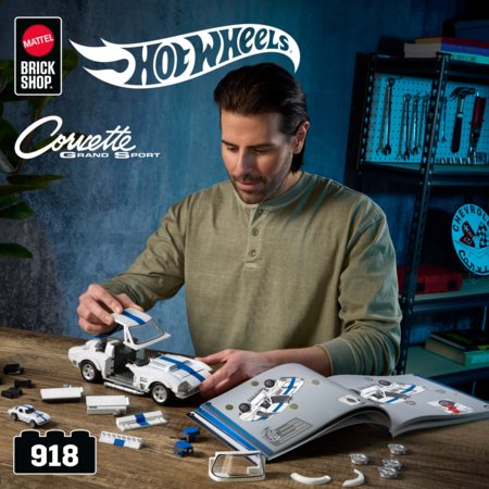 HOT WHEELS konstruktorius – Corvette Grand Sport, JGR31 