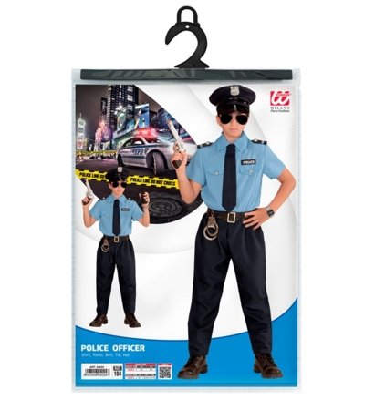 WIDMANN kostiumas Police Officer, dydis (116 cm / 4-5 metai), 04025 