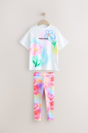 NEXT marškinėliai trumpomis rankovėmis ir tamprės, E89369 152 