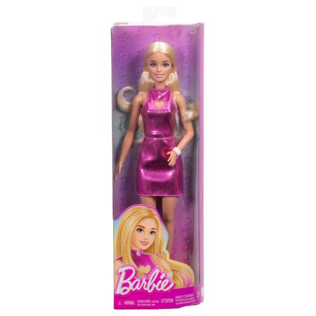 BARBIE madistė blizgančia rožine suknele, HYT88 