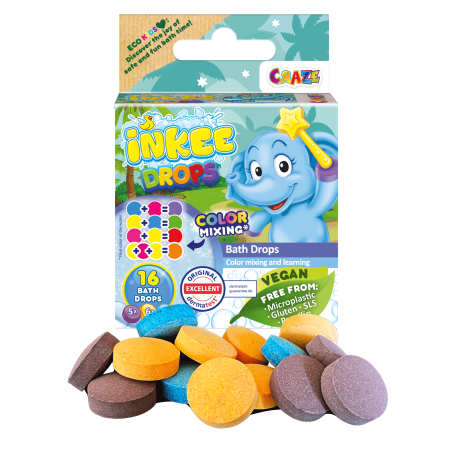 INKEE vonios žaislo dažų papildymas Bath Drops, 43943EN 