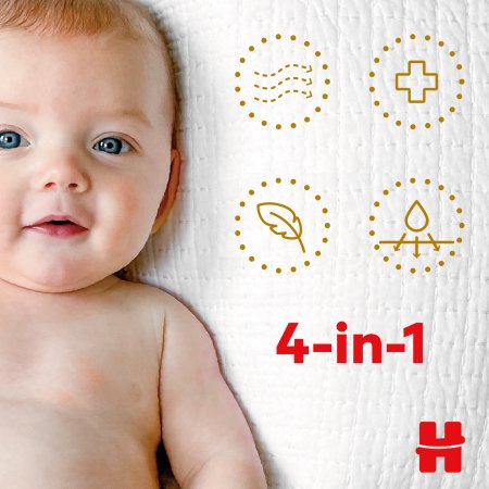 HUGGIES sauskelnės EXTRA CARE 2,  3-6kg, 82 vnt., 2592611 2592611