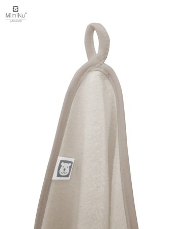 MIMINU bambukinis apsiūtas rankšluostis, 40x40 cm., Beige 