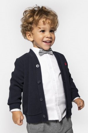 COCCODRILLO marškiniai ilgomis rankovėmis ELEGANT BABY BOY, balti, ZC3136102EBB-001-098, 98cm 