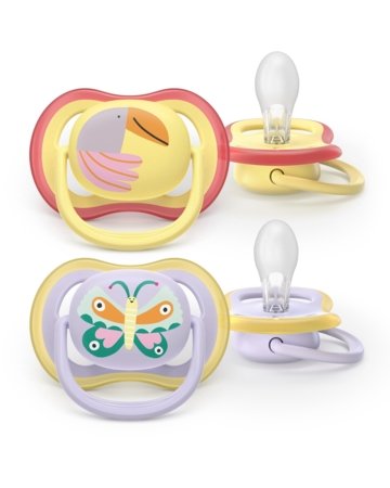 PHILIPS AVENT čiulptukai ULTRA AIR, 0-6 mėn., 2 vnt., SCF087/04 