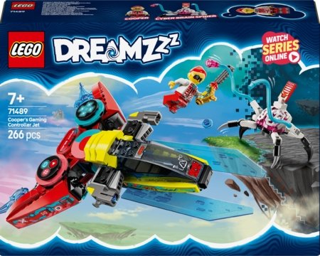 71489 LEGO® DREAMZzz™ Cooper žaidimų valdiklio reaktyvinis lėktuvas 
