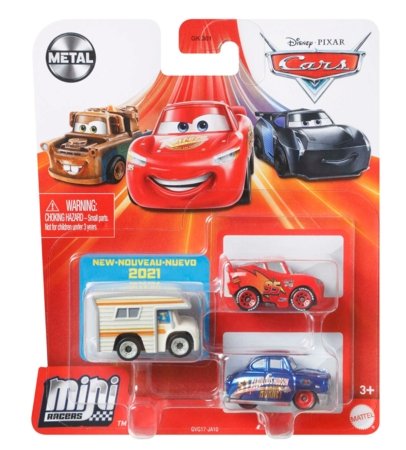 CARS 3 automodelių rinkinys Mini lenktynininkas, 3vnt., GKG01 GKG01