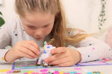 PLUS PLUS konstruktorius Išmok konstruoti vienaragius, 3908 3908