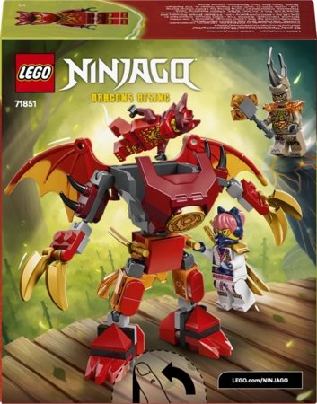 71851 LEGO® NINJAGO® Kai drakono-roboto kovos rinkinys 