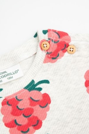 COCCODRILLO suknelė ilgomis rankovėmis MAXITROPIC GIRL NEWBORN, pilka, WC5129101MGN-019-086, 86 cm 