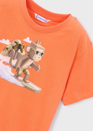 MAYORAL marškinėliai trumpomis rankovėmis, orange, 3.077-84, 116  cm 