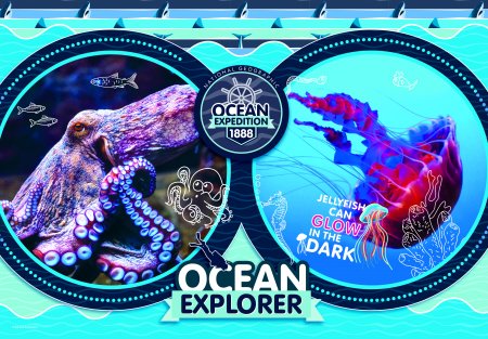 CLEMENTONI dėlionė National Geographic Kids: Ocean Expedition, 180d., 29205 29205